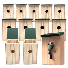 4-12 Wooden Bird Nesting Boxes