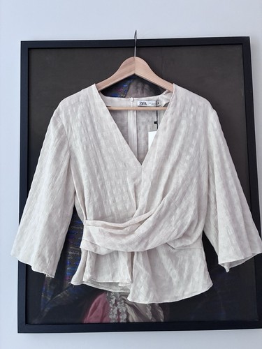 Zara linen blend oatmeal - zara,