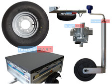 Daxara 107 Trailer Accs Set Cover, Jockey Wheel, Spare Wheel & Fitting Kits