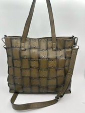 MARTA PONTI OLIVE Woven LTHR