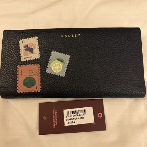 Large navy radley purse wallet - radley, purse/wallet