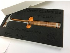 Personalised  gift Estwing E20S (Straight) Leather handle hammer in gift box