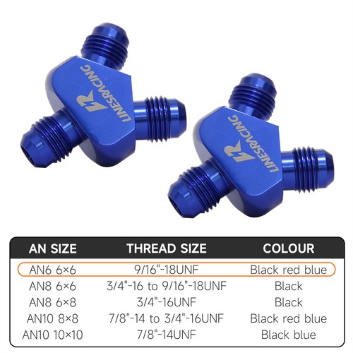 2pcs 6an adapters male flare - 6an,
