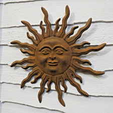 Metal Sun Wall Art, Home &