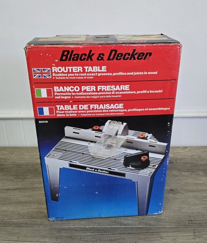 Black decker router - &, table