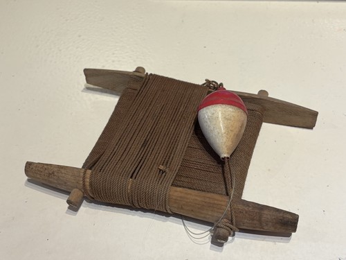 Vintage wooden spool lope line - wooden,