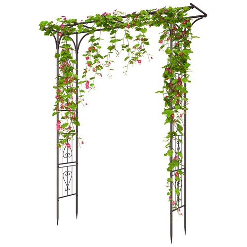 87in garden arbor metal arch - metal,