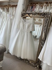 Emma Bridals Tea Length, Lace