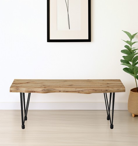 Dining bench live edge - dining,