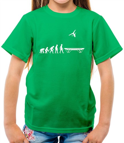 Evolution man trampolining - evolution, of