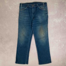 Levi's Vintage 90s Flared Fit Fader Orange Tab Jeans W34 L28 Men's Blue Denim