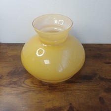 Retro Amber Yellow Glass Lamp