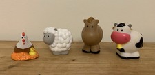 ELC Happyland Farm Animals Bundle Horse Chicken Sheep & Cow. 4 Pieces