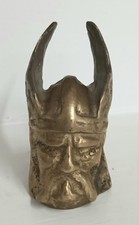Solid Brass Vikings Head Car