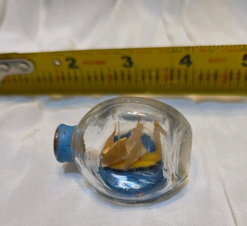 Vintage miniature ship a - ship, in