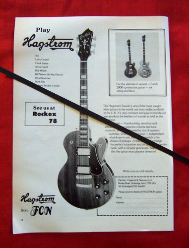 Hagstrom swede guitar 1978 - hagstrom,