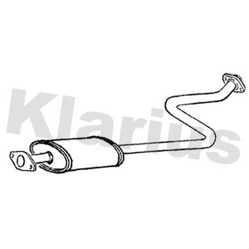 Centre exhaust box silencer - centre,