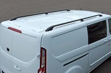 Black Aluminium Roof Bars Rack To Fit L2H1 Ford Transit Custom (2012-22)