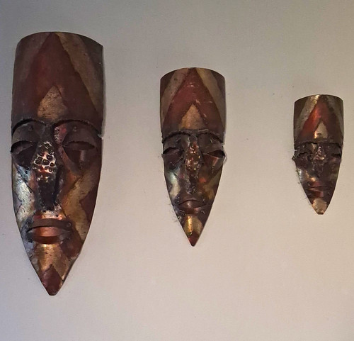 Set wall mounted metal - of, 3