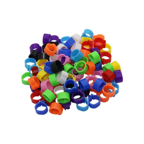 100pcs mixed colour - bird, rings