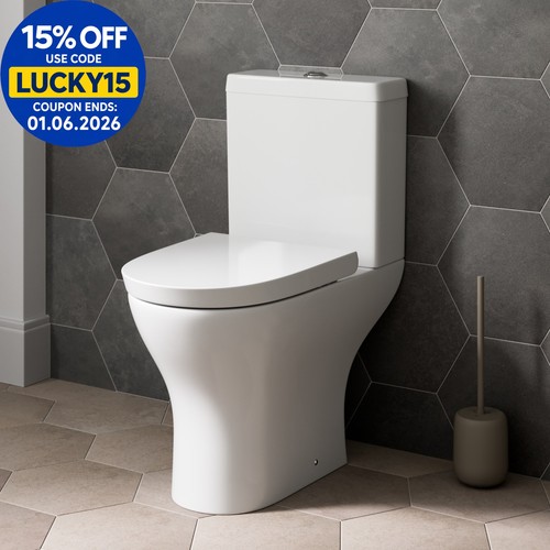 Close coupled toilet modern - close,