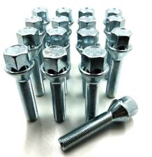 16 X EXTENDED ALLOY WHEEL BOLTS PEUGEOT M12 X 1.25 45MM 17MM HEX NUTS LUGS [47]