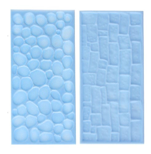 Cobble stone brick wall - stone, &