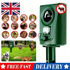 Battery Ultrasonic Garden Deterrent Repeller Animal Bird Cat Scarer Pest Fox Dog