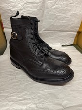 Trickers boots mens, black, biker style, size 10.5uk, rare