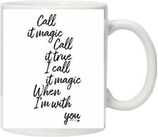 Coldplay inspired mug magic song lyrics Dishwasher Safe New & Boxed.. 