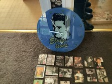 Elvis Large Glass Clock Elvis