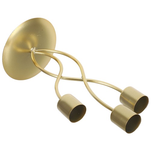 Wrought iron golden - iron, candelabra