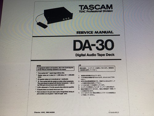 Tascam service manual - service,