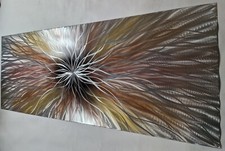 Modern abstract metal wall