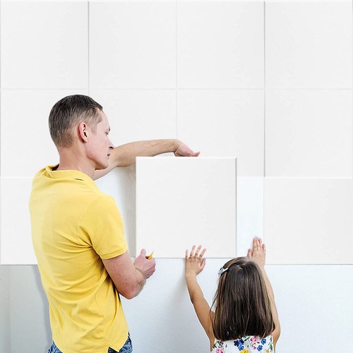 12pcs adhesive wall panel - adhesive,