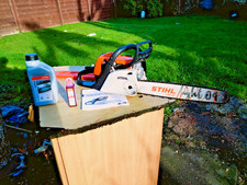 STHIL MS211CB-E PETROL CHAINSAW I6" GUIDE BAR, CHAIN + SCABBARD - ACE CONDITION