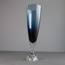 Rare Blue Candle Holder Vase
