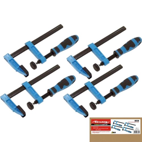Neilsen 4pc clamps 150mm - 4pc, f