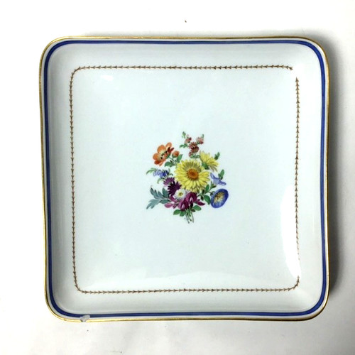 Meissen antique square dish - antique,