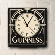 Guinness Bar Pub Kitchen Clock Gift Aluminium Metal Wall Clock 11x11 Inches