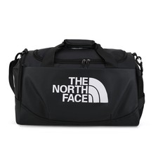 New North Face Bozer Duffel 35L TNF Black White Bag With Tags for Traveling