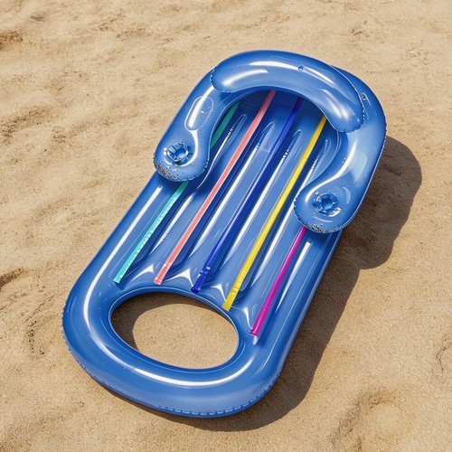 Inflatable clear lounger - clear, lilo