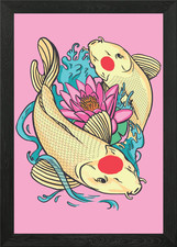 Beautiful tancho koi Framed