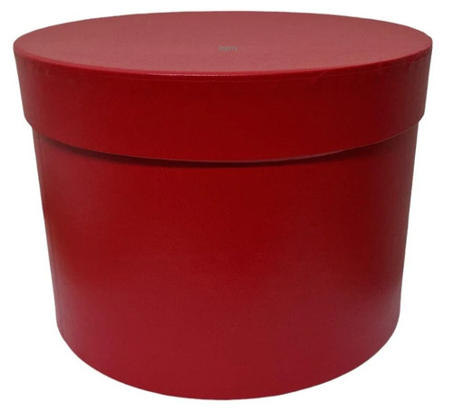 Large red flower hat box - x,