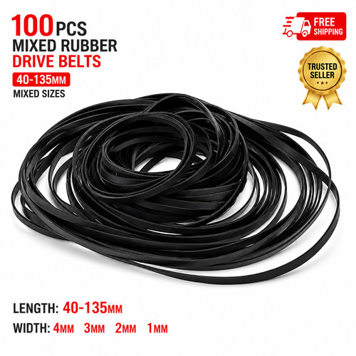 100pcs 135mm mixed rubber - 40-135mm,
