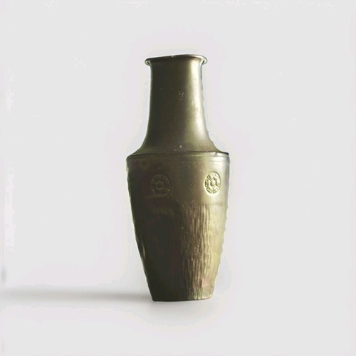 Copper art nouveau vase - ,