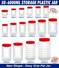 PLASTIC STORAGE JARS | SCREW