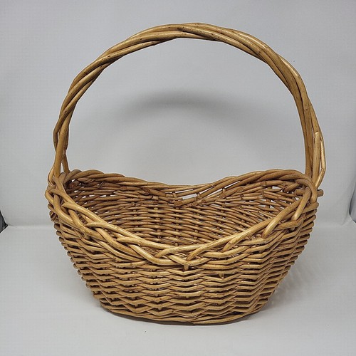 Oval wicker basket - basket, with