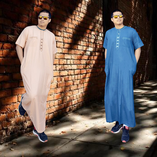 Moroccan embroidered jubba - embroidered,