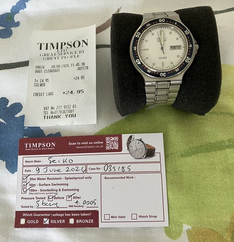 Vintage seiko 100 watch - sq,